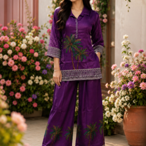 Pure Printed Purple Cordset