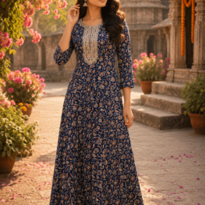 Single Long Kurti Printed