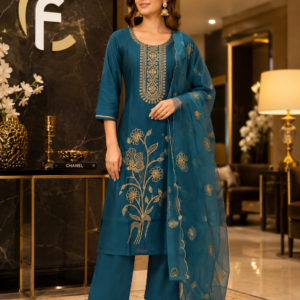 Silk Rama Kurti Pant Dupatta