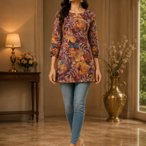 Multi Printed Short Kurti